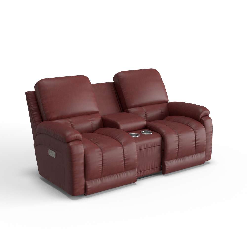 Greyson Power Reclining Loveseat w/ Headrest, Lumbar & Console